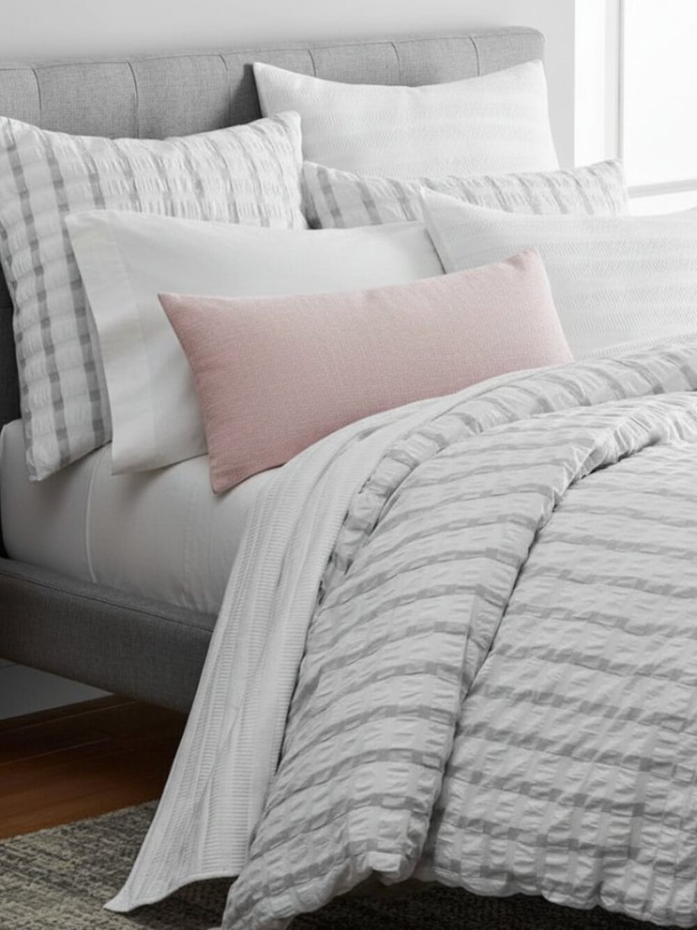 West Elm Duvet Cover & 3 Euro Shams Set